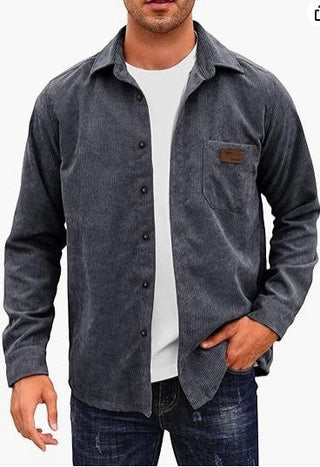 Herren Cordhemd – Klassischer Cord-Look, Warm & Stilvoll