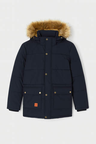 Herren Winterparka – Isoliert, Warm & Wetterfest