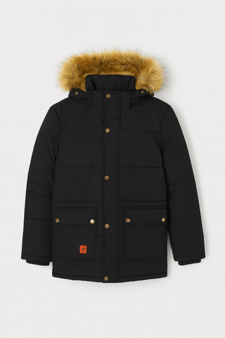 Herren Winterparka – Isoliert, Warm & Wetterfest