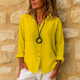 Damenbluse – Vintage Polo-Design, Elegant & Zeitlos