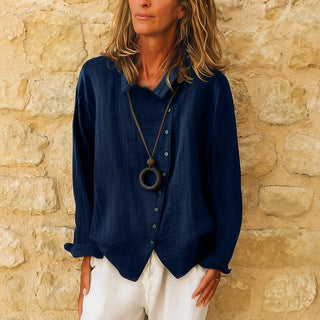 Damenbluse – Vintage Polo-Design, Elegant & Zeitlos