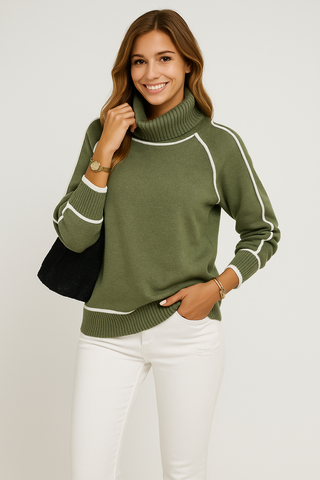 Damenpullover – Oversize Style, Gefüttert, Warm & Stilvoll